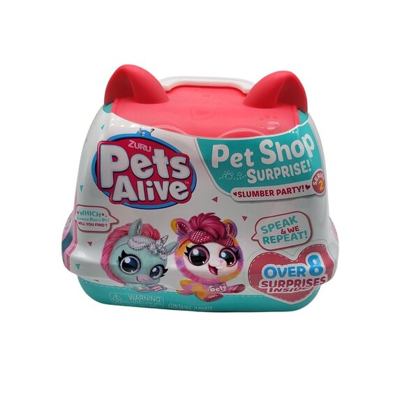 Zuru Pets Alive Pet‎ Shop Surprise Series 2 Plush Toy Slumber Party 8 Surprises - Picture 1 of 8
